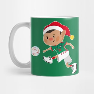 Mexico football Christmas elf. Football World Cup soccer t-shirt Mug